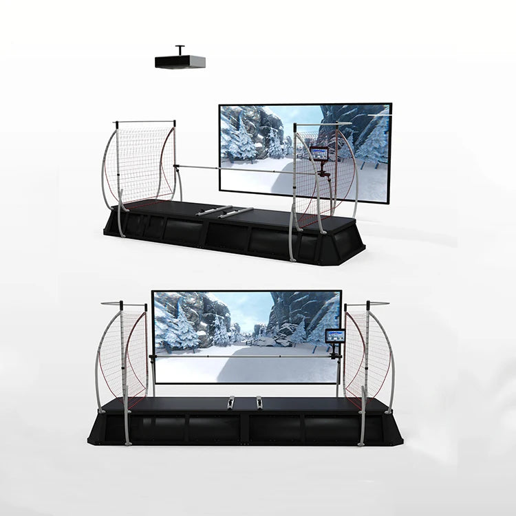 Indoor Interactive Games Skiing Simulator Vr Snow Racer Snowboard Simulator