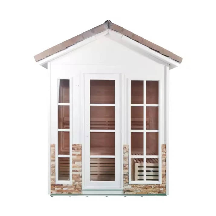 Factory Customized Outdoor Panoramic Sauna Room Round Steam Room Anti