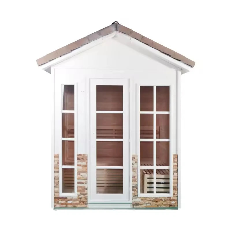 Factory Customized Outdoor Panoramic Sauna Room Round Steam Room Anti