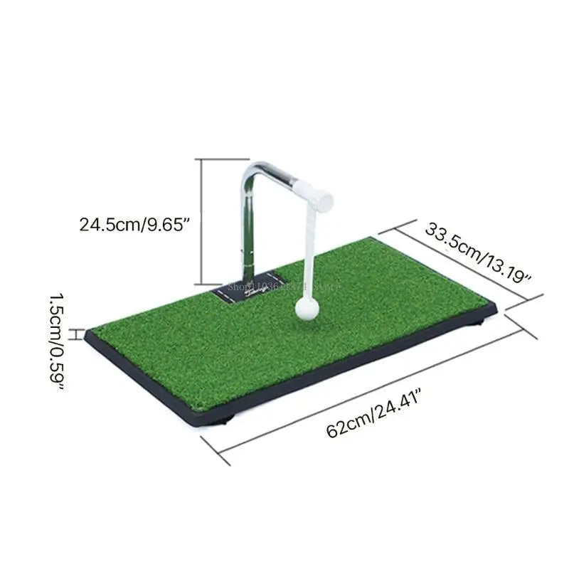 Golf Swing Practice Trainer Adjustable Golf Hitting Aid Simulators Indoor