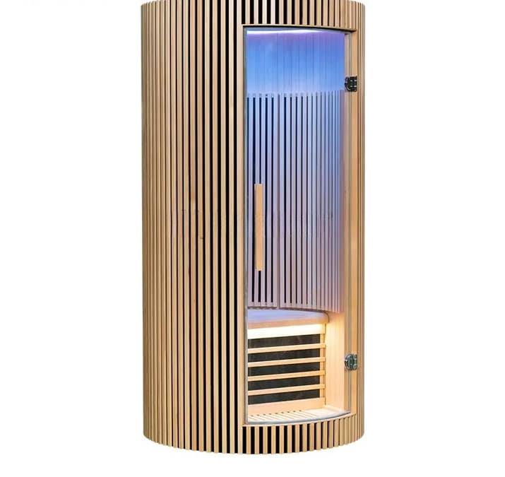 Traditional Sauna Room 1 Person Dome Solid Wood Usb Charging With Computer