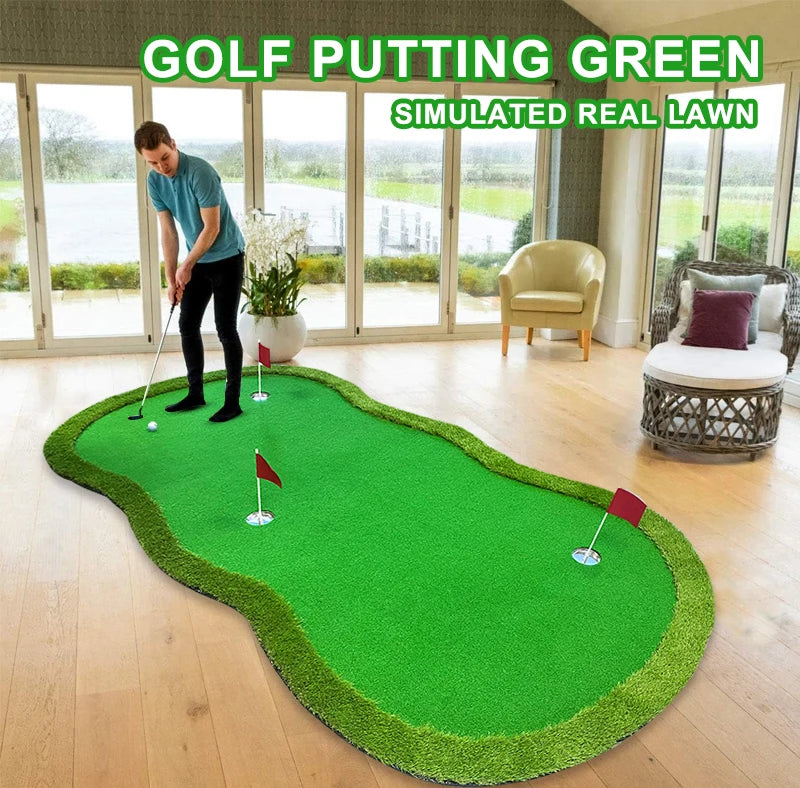 Indoor Outdoor Training Mat Portable Golf Green Simulator Golf Equipment