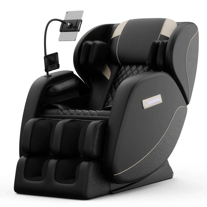 Zero Gravity Full Body Massage Chair With Heating, Airbags, Foot Roller &