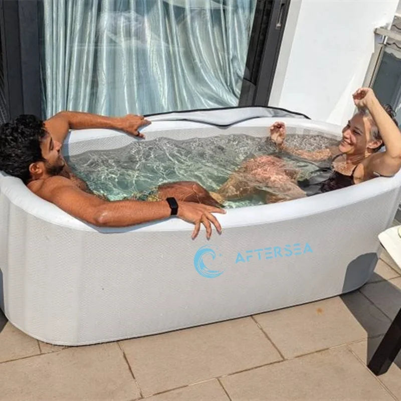 Photo of Recovery Cold Therapy Water Chiller Cooling System Portable Inflatable Ice Bath Tub Cold Plunge - Athena's Decor