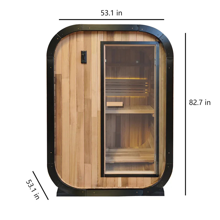 Factory Customized Outdoor Panoramic Sauna Room Round Steam Room Anti