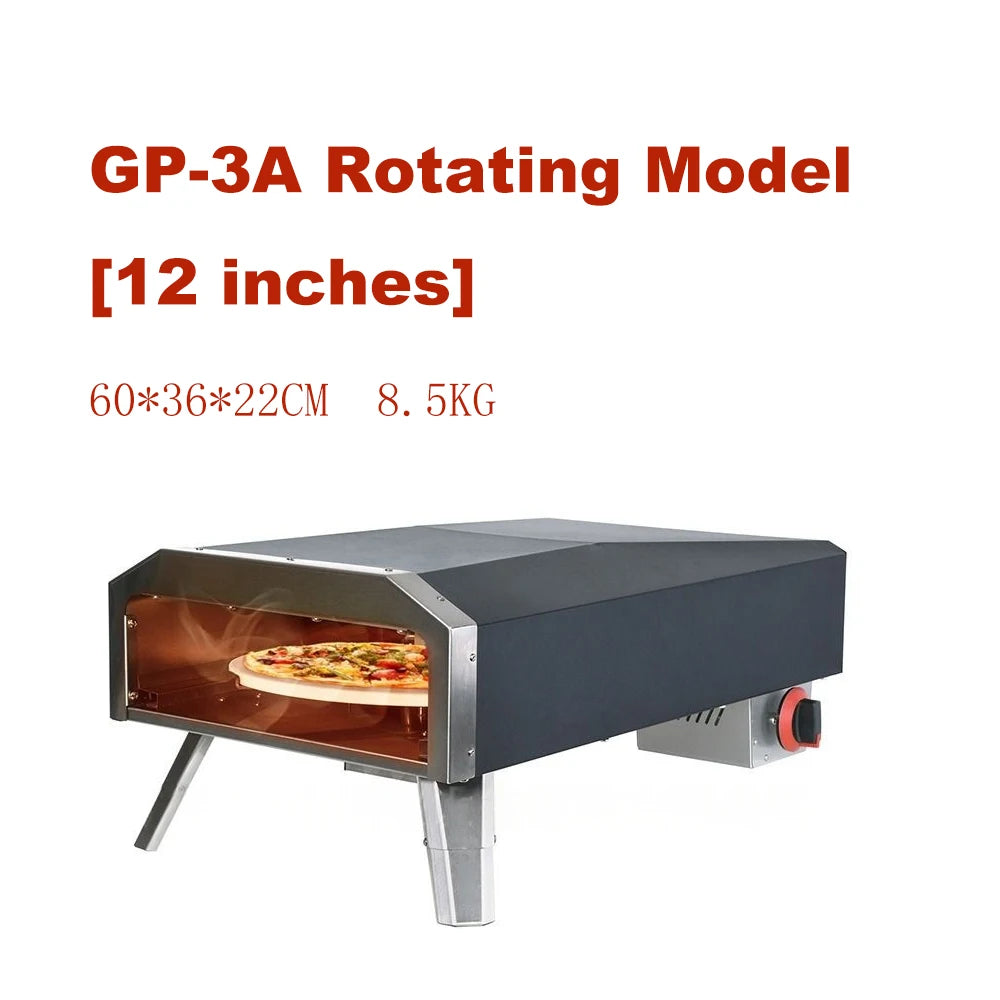 Camping Gas Pizza Oven Foldable Portable Rotating Pizza Oven Outdoor 12