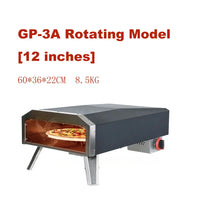 Camping Gas Pizza Oven Foldable Portable Rotating Pizza Oven Outdoor 12