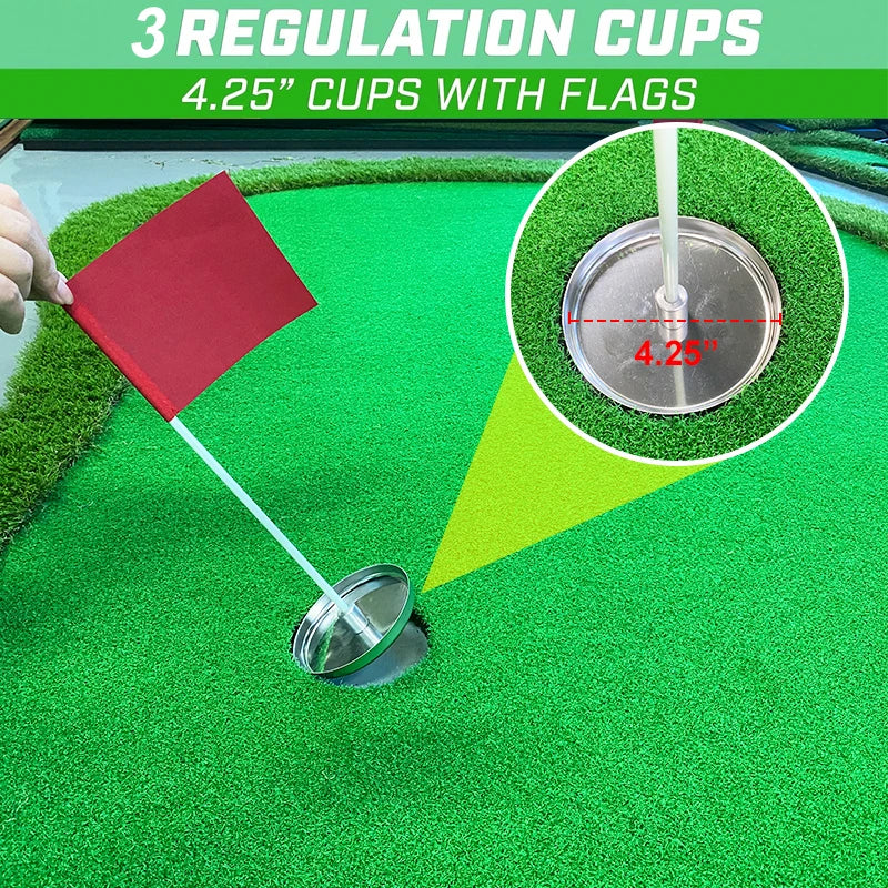 Indoor Outdoor Training Mat Portable Golf Green Simulator Golf Equipment