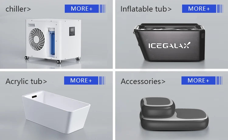 Icegalax Portable Fitness Recovery Bathtub Inflatable Cold Plunge Ice Bath