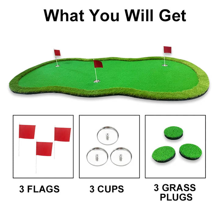 Indoor Outdoor Training Mat Portable Golf Green Simulator Golf Equipment