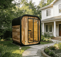 Factory Customized Outdoor Panoramic Sauna Room Round Steam Room Anti
