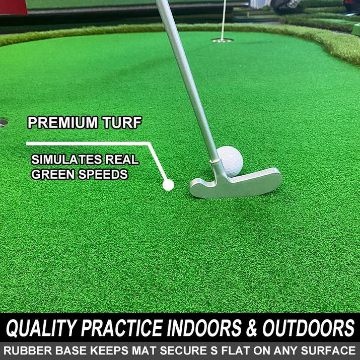 Indoor Outdoor Training Mat Portable Golf Green Simulator Golf Equipment
