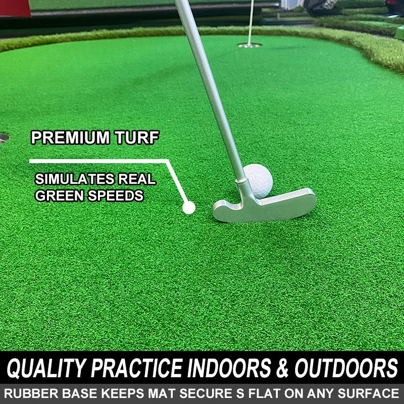 Indoor Outdoor Training Mat Portable Golf Green Simulator Golf Equipment