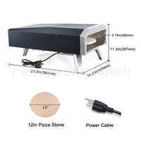 Camping Gas Pizza Oven Foldable Portable Rotating Pizza Oven Outdoor 12