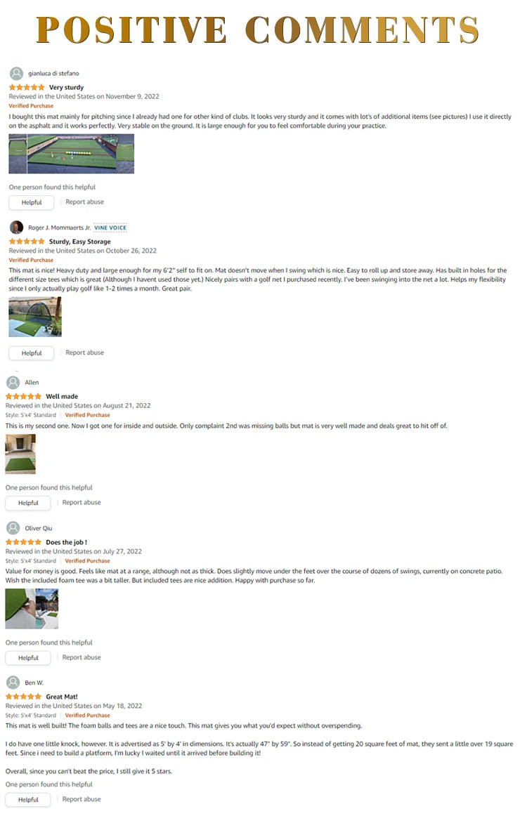 Indoor Outdoor Training Mat Portable Golf Green Simulator Golf Equipment