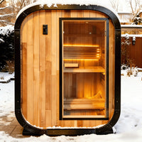Factory Customized Outdoor Panoramic Sauna Room Round Steam Room Anti