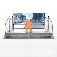 Indoor Interactive Games Skiing Simulator Vr Snow Racer Snowboard Simulator