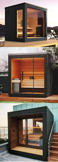 Custom Outdoor Square Sauna Room With Traditional Design Steam Room For