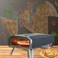 Camping Gas Pizza Oven Foldable Portable Rotating Pizza Oven Outdoor 12