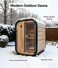 Factory Customized Outdoor Panoramic Sauna Room Round Steam Room Anti