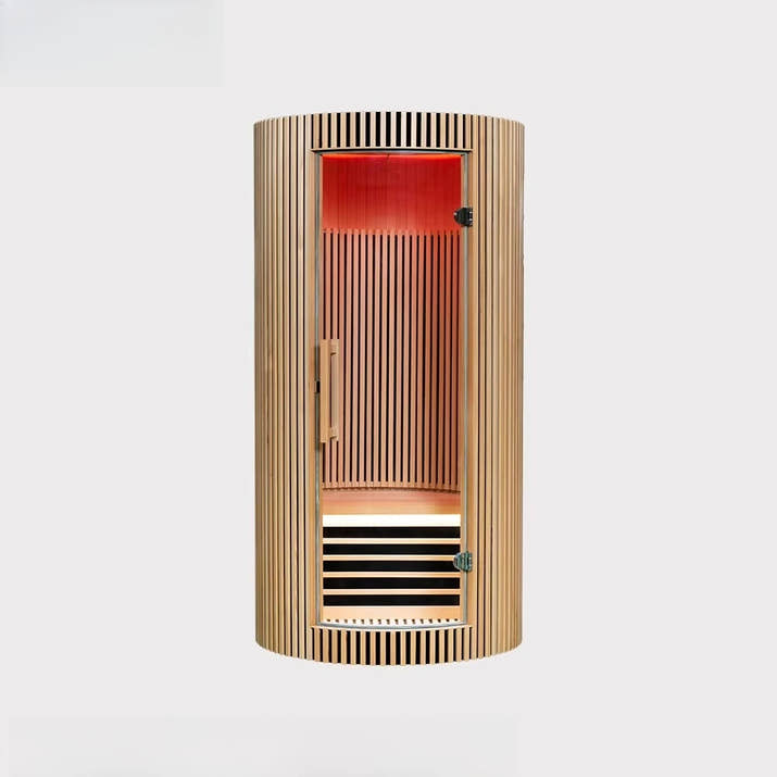 Traditional Sauna Room 1 Person Dome Solid Wood Usb Charging With Computer