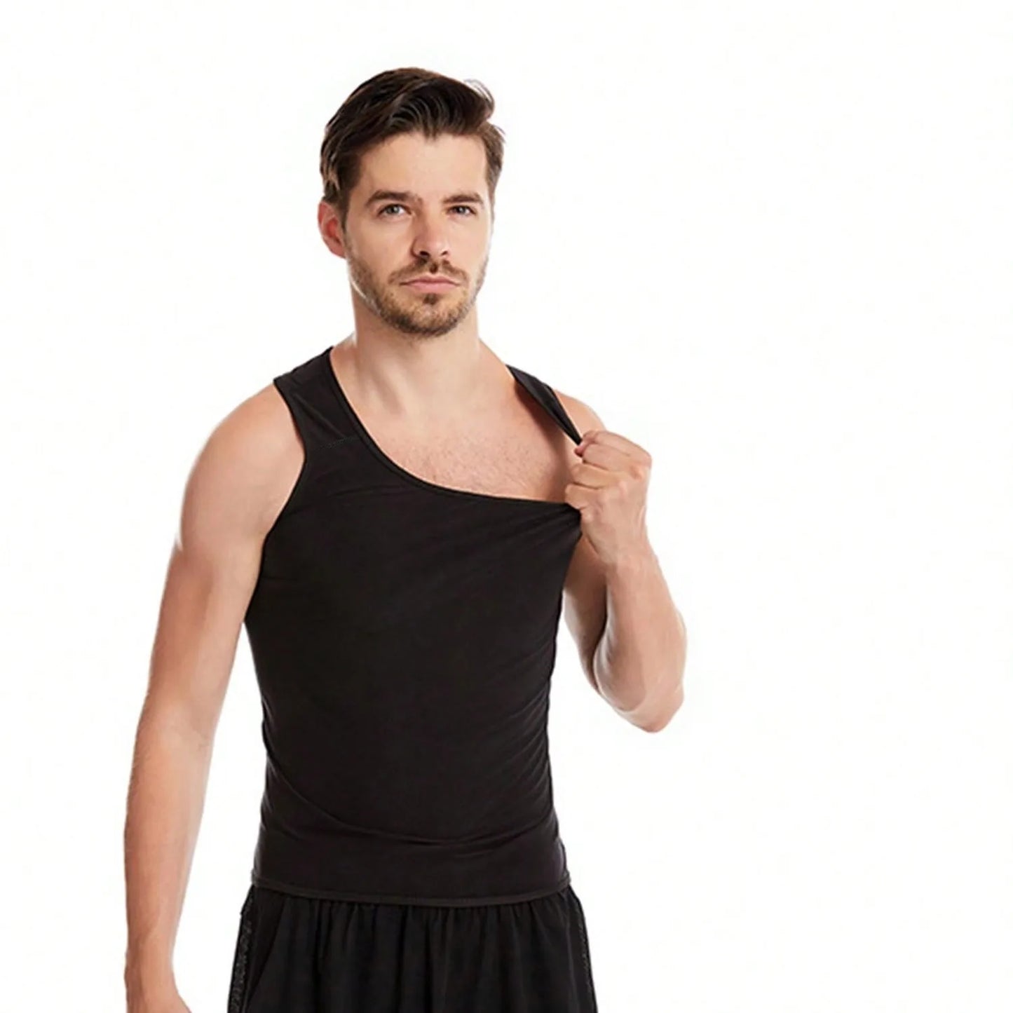 Sauna Shirt For Men, Short Sleeve Sauna Sweat Body Shaper Mens Sauna Vest
