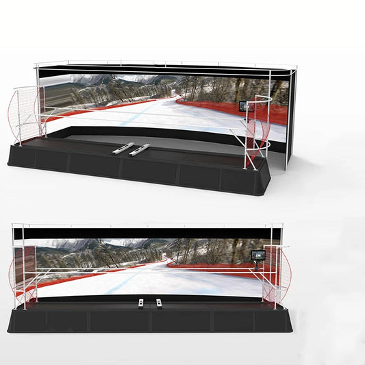 Indoor Interactive Games Skiing Simulator Vr Snow Racer Snowboard Simulator
