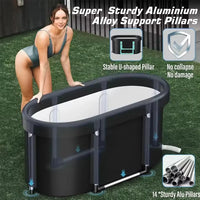 Portable Foldable Ice Bath Tub For Athletes Multiple Layered Portable