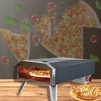 Camping Gas Pizza Oven Foldable Portable Rotating Pizza Oven Outdoor 12