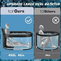 Portable Foldable Ice Bath Tub For Athletes Multiple Layered Portable