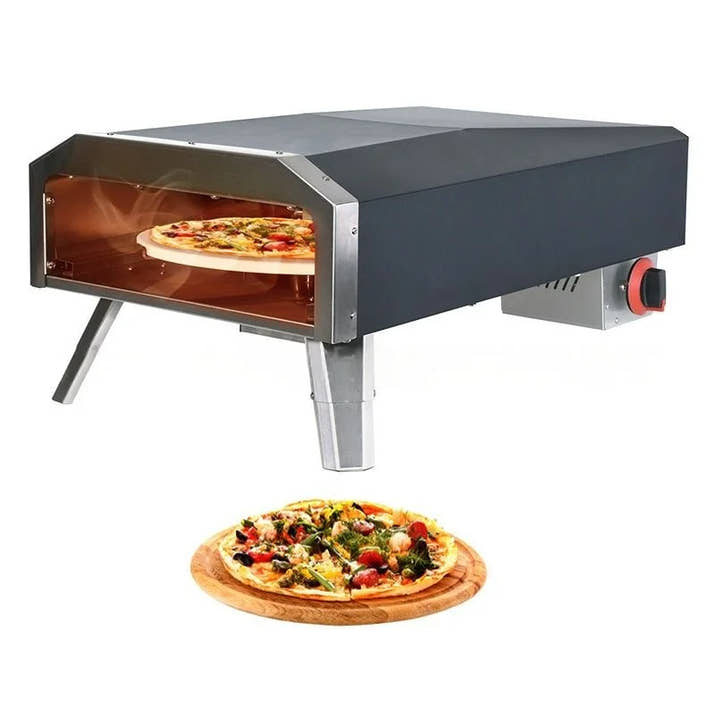 Camping Gas Pizza Oven Foldable Portable Rotating Pizza Oven Outdoor 12
