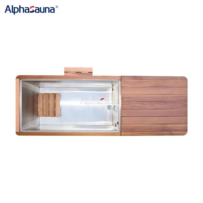 1.5Hp Chiller Cold Plunge Cedar Wood Stainless Steel Ice Bath