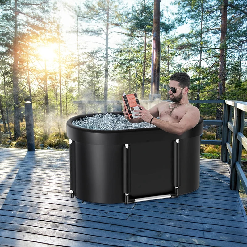Portable Foldable Ice Bath Tub For Athletes Multiple Layered Portable