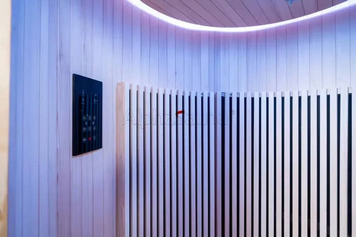 Traditional Sauna Room 1 Person Dome Solid Wood Usb Charging With Computer