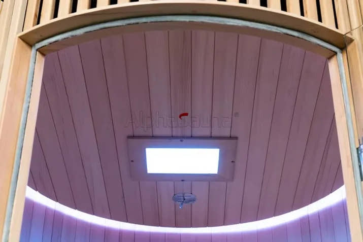 Traditional Sauna Room 1 Person Dome Solid Wood Usb Charging With Computer