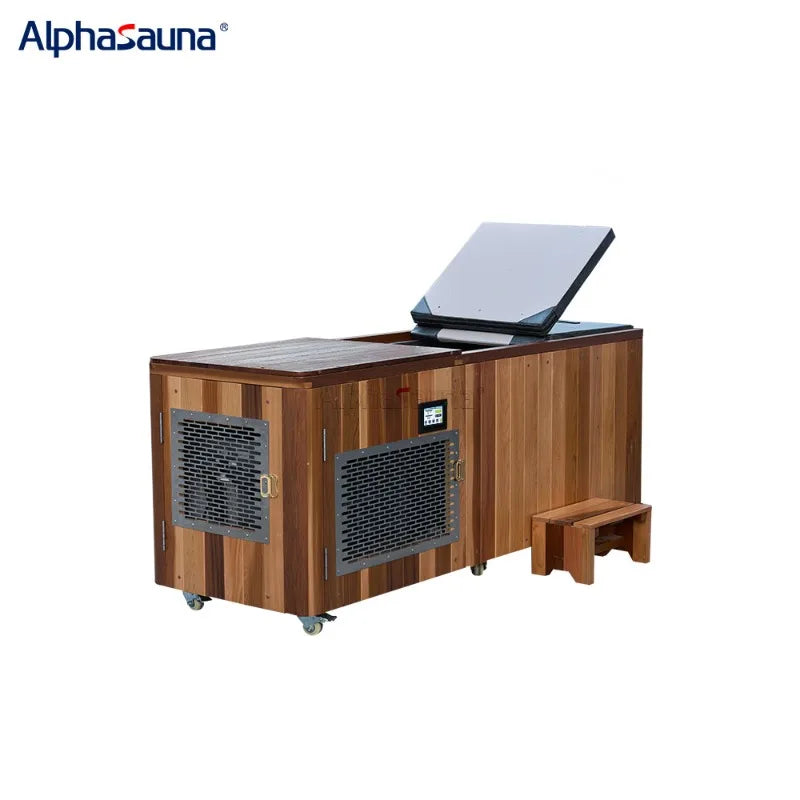 1.5Hp Chiller Cold Plunge Cedar Wood Stainless Steel Ice Bath