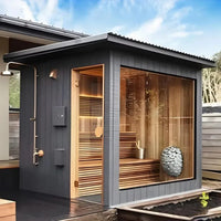 Custom Outdoor Square Sauna Room With Traditional Design Steam Room For
