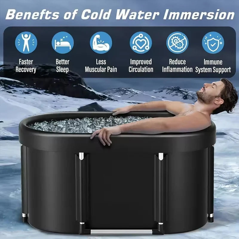 Portable Foldable Ice Bath Tub For Athletes Multiple Layered Portable