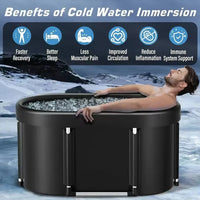 Portable Foldable Ice Bath Tub For Athletes Multiple Layered Portable