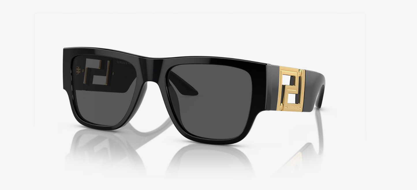 Versace VE4403 Runway Sunglasses – Black Frame with Dark Grey Lenses