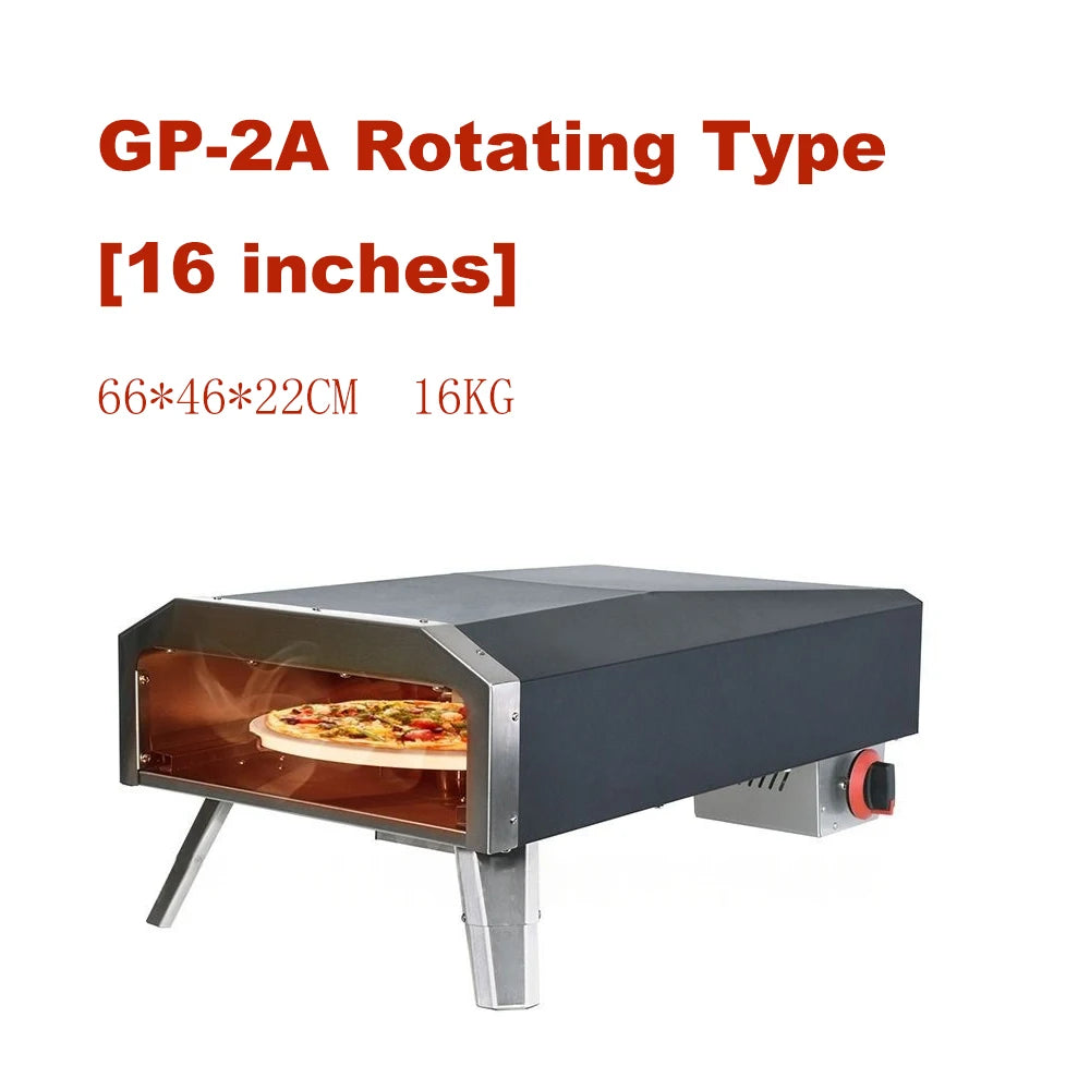 Camping Gas Pizza Oven Foldable Portable Rotating Pizza Oven Outdoor 12