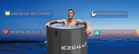Icegalax Portable Fitness Recovery Bathtub Inflatable Cold Plunge Ice Bath