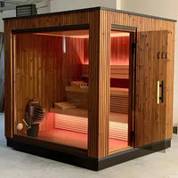 Custom Outdoor Square Sauna Room With Traditional Design Steam Room For