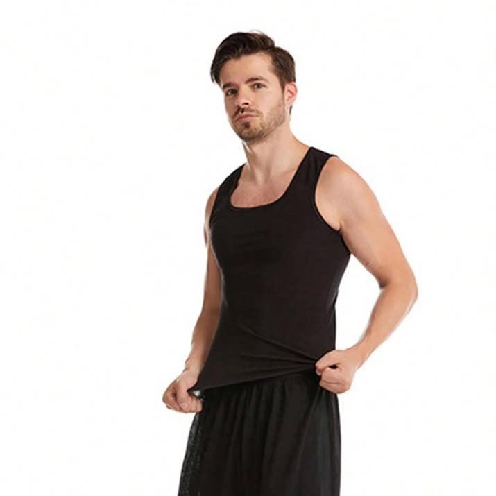 Sauna Shirt For Men, Short Sleeve Sauna Sweat Body Shaper Mens Sauna Vest
