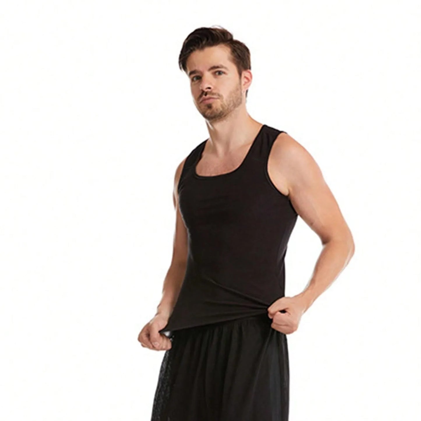 Sauna Shirt For Men, Short Sleeve Sauna Sweat Body Shaper Mens Sauna Vest