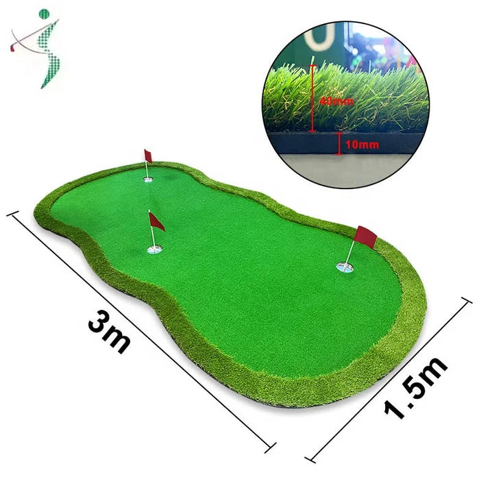 Indoor Outdoor Training Mat Portable Golf Green Simulator Golf Equipment