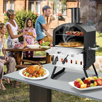 12-Inch Pizza Oven Stainless Steel Outdoor Wood Fire Pizza Pizza Bbq Baking Oven