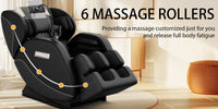 Zero Gravity Full Body Massage Chair With Heating, Airbags, Foot Roller &