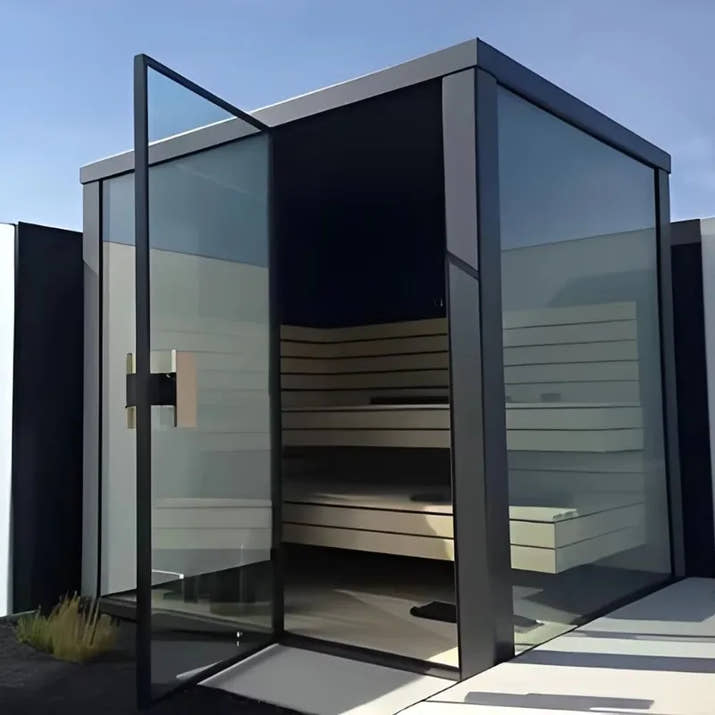 Custom Outdoor Square Sauna Room With Traditional Design Steam Room For