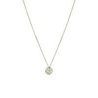 Retro Magnetic Folding Heart Shaped Four Leaf Clover Pendant Necklace